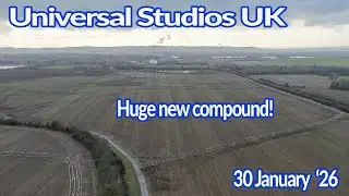 🎢 Universal Studios UK Construction | 30 January 2026 🏗️