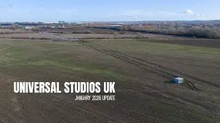 Universal Studios UK Construction Update, January 2026 🚧 | Busy at the Bedford Site