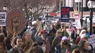 University of Utah students join large SLC protest against ICE