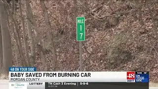 Unknown good Samaritan in Morgan County pulls infant from burning Tesla; baby expected to recover
