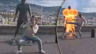 Unknown Person Sets Fire to Cristiano Ronaldo