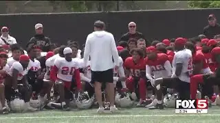 UNLV football half way through spring ball