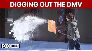 Unplowed side streets leave DMV residents stuck after snowstorm