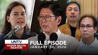 UNTV: Hataw Balita Ngayon | January 30, 2026