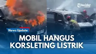 UPDATE !!! Cerita Kesaksian Detik-detik Mobil Hangus Terbakar di Underpass Cimahi