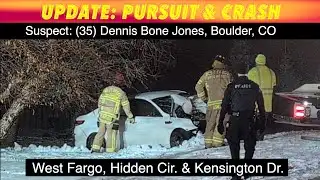 UPDATE: Colorado Man Charged In West Fargo Pursuit & Crash
