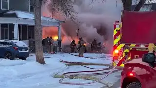 UPDATE: Firefighters battle four alarm house fire in central Lincoln