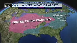 Update on frigid cold air and a winter storm