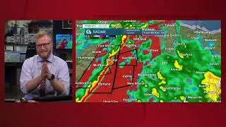 Update on incoming severe weather, damaging storms, brief tornado possible