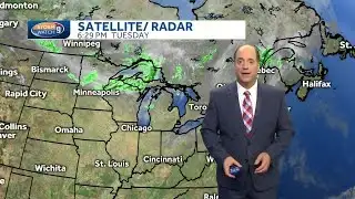 Update: Scattered showers, storms Wednesday