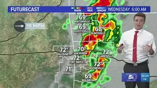 UPDATE | Storm risk delayed until early Wednesday morning
