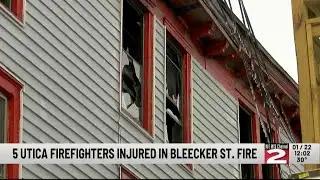UPDATED: 5 Utica Firefighters Injured While Fighting 2 Second-Alarm Fires Within 6 Hours
