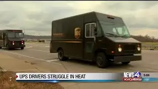 UPS drivers struggle in heat