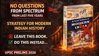 UPSC PRELIMS 2026 : Strategy For Modern Indian History || With Proof 🏆✅
