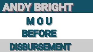 URGENT: DISBURSEMENT AND MOU ISSUES ADDRESSED