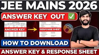 URGENT JEE Mains Answer Key Released✅ NTA Update | JEE Mains 2026 Result | Response Sheet JEE 2026