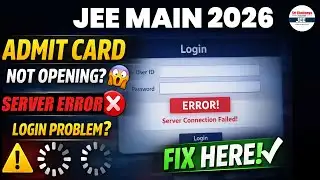 🚨 Urgent Update | JEE Main 2026 Admit Card OUT? | Facing Download Issue? | @SriChaitanyaAcademyJEE