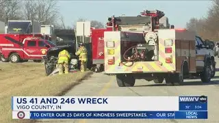 US 41 and 246 Wreck causes large traffic backup