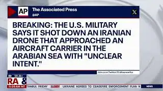  US fighter jet strikes down Iranian drone approaching USS Abraham Lincoln.