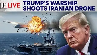 US Jet Downs Iranian Drone “Aggressively” Approaching Trump’s Armada | Firstpost Live