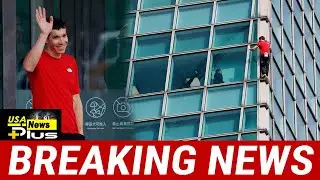 US rock climber scales Taiwan skyscraper without ropes