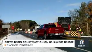 US12/WIS27 bridge construction underway