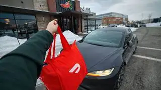 Using Tesla FSD for a Full DoorDash Shift