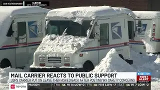 USPS mail carrier put on leave then asked back after posting weather safety concerns