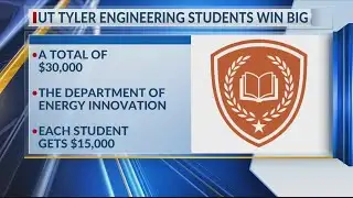 UT Tyler engineering students win $30,000 to implement clean energy plans in communities