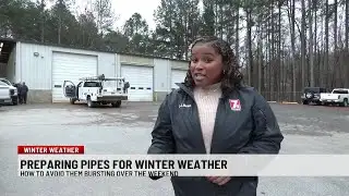 Utility crews preparing for inclement weather; gives tips for busted pipes