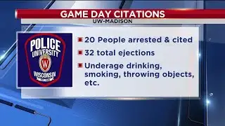 UWPD: 20 people arrested during Wisconsin vs. Ohio State game