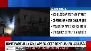 Vacant home demolished after partial collapse