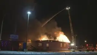Vacant restaurant destroyed by fire Monday night