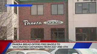 Vaccinated customers can get free Panera Bread bagels