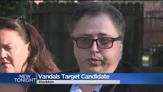 Vandals Target Stockton School Board Candidate