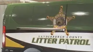 Vanderburgh County Jail unveils new litter patrol van