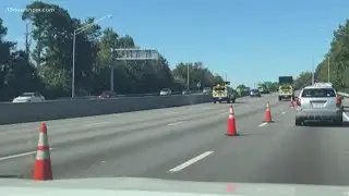 VDOT worker hit by car on interstate in Virginia Beach