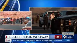 Vehicle pursuit ends in Westway