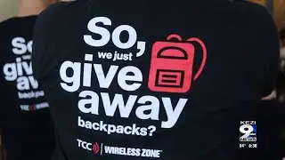 Verizon stores host free backpack giveaway