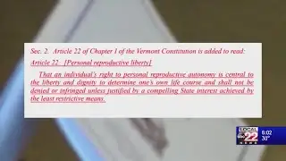 Vermont House passes Reproductive Liberty amendment