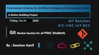 Version Control using Git and GitHub  By Sir Zeeshan Hanif Friday at 06:00 PM (PST)