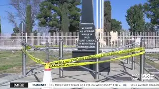Veterans Memorial Vandalized at Historic Bakersfield Cemetery