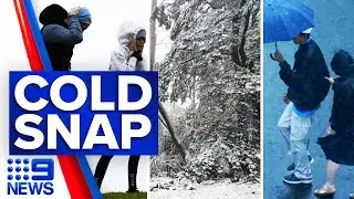 Victoria hit by bitter cold snap | 9 News Australia