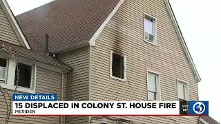 VIDEO: 15 displaced in Meriden house fire
