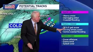 Video: Another cold night, next snow threat develops Sunday for Massachusetts
