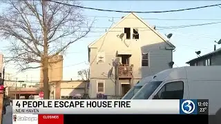 VIDEO: Attic fire doused in New Haven