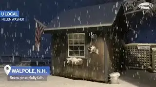 Video: Big snowflakes fall in Walpole