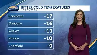 Video: Bitter cold start with milder temperatures by mid-week