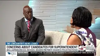 VIDEO: Board member shares frustrations about finalists for Williamsburg Co. superintendent