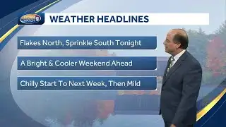 Video: Bright and cool this weekend; chilly start to next week